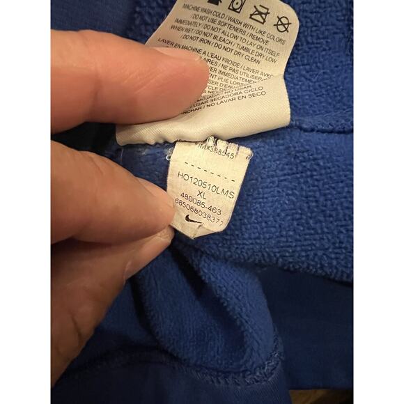 Nike Mens Blue Therma Fit Big Swoosh Pullover Pocket Hoodie Size XL 480085-463 - Picture 8 of 10